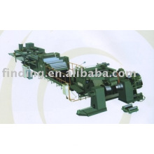 High speed uncoiling-leveling-cut to length-stacking line